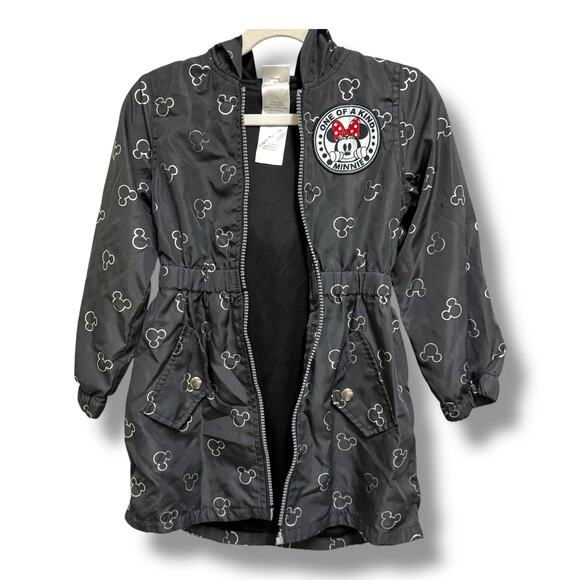 Minnie by Disney Girls Raincoat with Ears & Bow – Snap Detail – Zipper Broken 4 - Picture 1 of 8